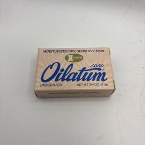 Vtg Oilatum Soap Bar Sample Size 3/4‎ Oz Dry Sensitive Skin Unscented